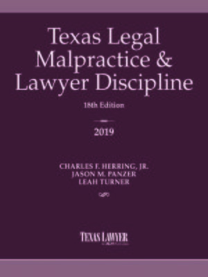 cover image of Texas Legal Malpractice & Lawyer Discipline